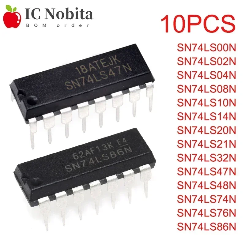 74LS00 74LS02 74LS04 74LS08 74LS10 74LS14 74LS20 74LS21 74LS32 74LS47 74LS48 74LS74 74LS76 74LS86 DIP-14…