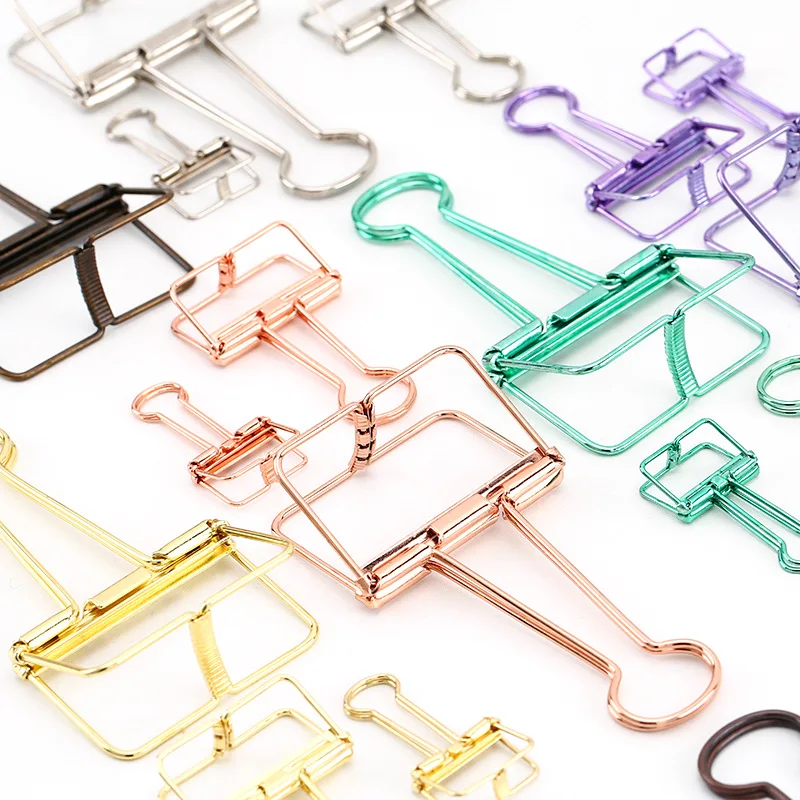 8 kolorów 3 rozmiary Ins Colors Gold Sliver Rose Green Purple Binder Clips Large Medium Small Office Study… 8 kolorów 3 rozmiary Ins Colors Gold Sliver Rose Green Purple Binder Clips Large Medium Small Office Study…