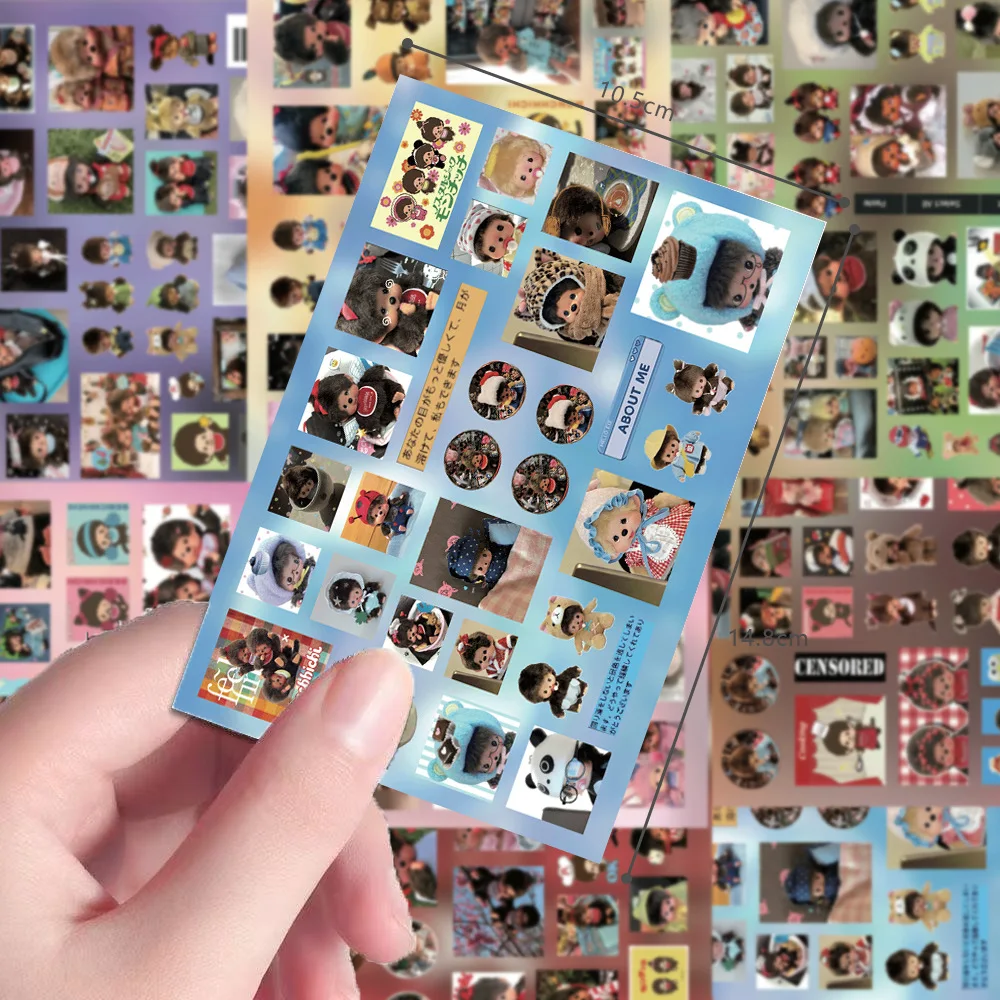 8 naklejek z filmu Monchhichi, urocze naklejki z kreskówki Monchhichi, akcesoria do animacji, materiały do… 8 naklejek z filmu Monchhichi, urocze naklejki z kreskówki Monchhichi, akcesoria do animacji, materiały do…