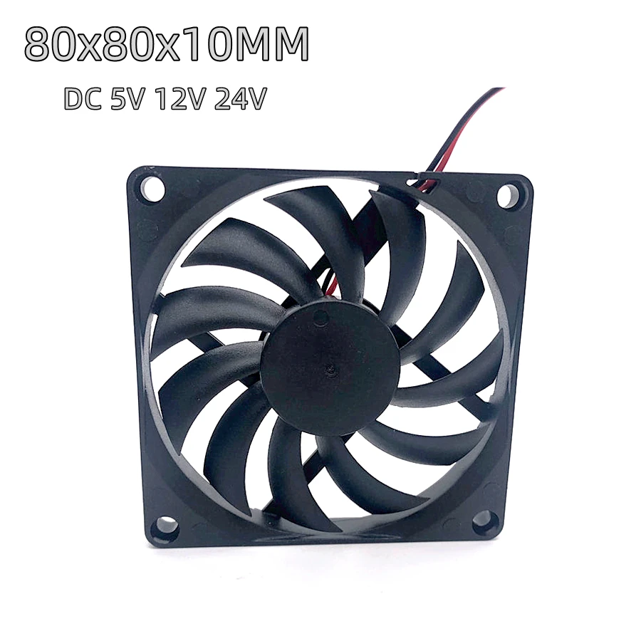 8010 80MM 80x80x10MM Wentylator chłodzący DC 5V 12V 24V Ultracienki wentylator chłodzący procesor komputerowy… 8010 80MM 80x80x10MM Wentylator chłodzący DC 5V 12V 24V Ultracienki wentylator chłodzący procesor komputerowy…