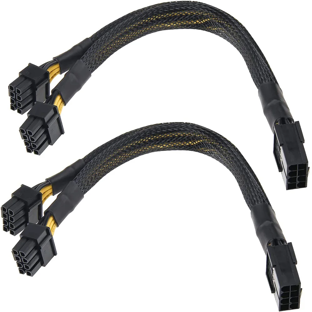 8Pin do Dual 6+2 Pin 8 Pin 20cm Kabel zasilający kartę graficzną PCI-E PCIE GPU BTC ETH Mining Miner…