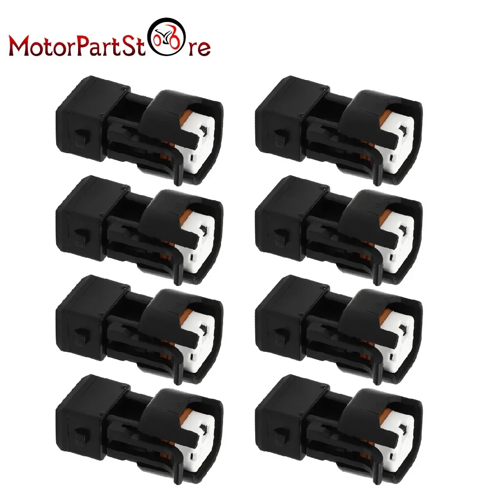 8x Wtyczka adaptera wtryskiwacza paliwa EV1 EV6 EV14 LS1 LS2 LS3 LSX LT1 Wtyczka wiązki przewodów USCAR Style… 8x Wtyczka adaptera wtryskiwacza paliwa EV1 EV6 EV14 LS1 LS2 LS3 LSX LT1 Wtyczka wiązki przewodów USCAR Style…