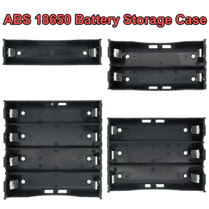 ABS 18650 Power Bank Cases 1X 2X 3X 4X 18650 Battery Holder Storage Box Case 1 2 3 4 Slot Batteries Container… ABS 18650 Power Bank Cases 1X 2X 3X 4X 18650 Battery Holder Storage Box Case 1 2 3 4 Slot Batteries Container…