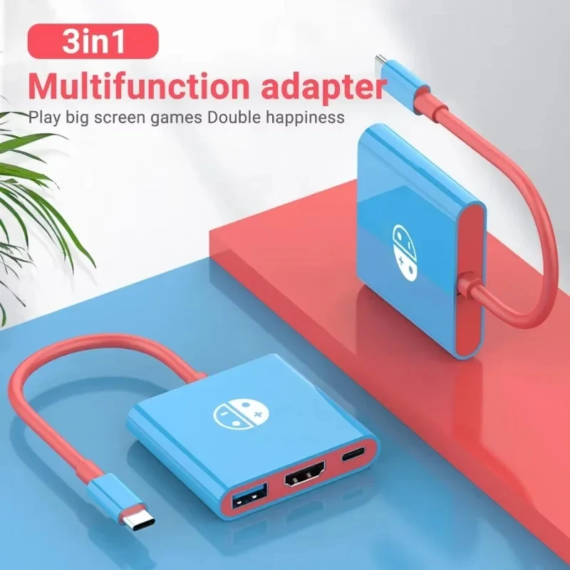 Adapter kabla USB C na HDMI 3 w 1, Hub Type-C, Thunderbolt 3, Wyjście 4K, Port PD 100W do Nintendo Switch… Adapter kabla USB C na HDMI 3 w 1, Hub Type-C, Thunderbolt 3, Wyjście 4K, Port PD 100W do Nintendo Switch…