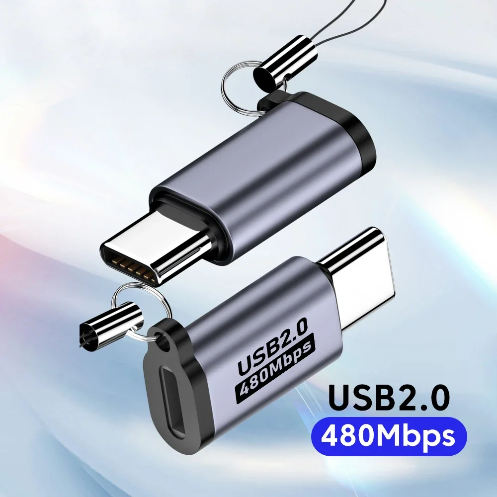 Adapter Micro USB na Type C, Mini USB na USB C, szybki transfer danych 480 Mbps, złącze do szybkiego…