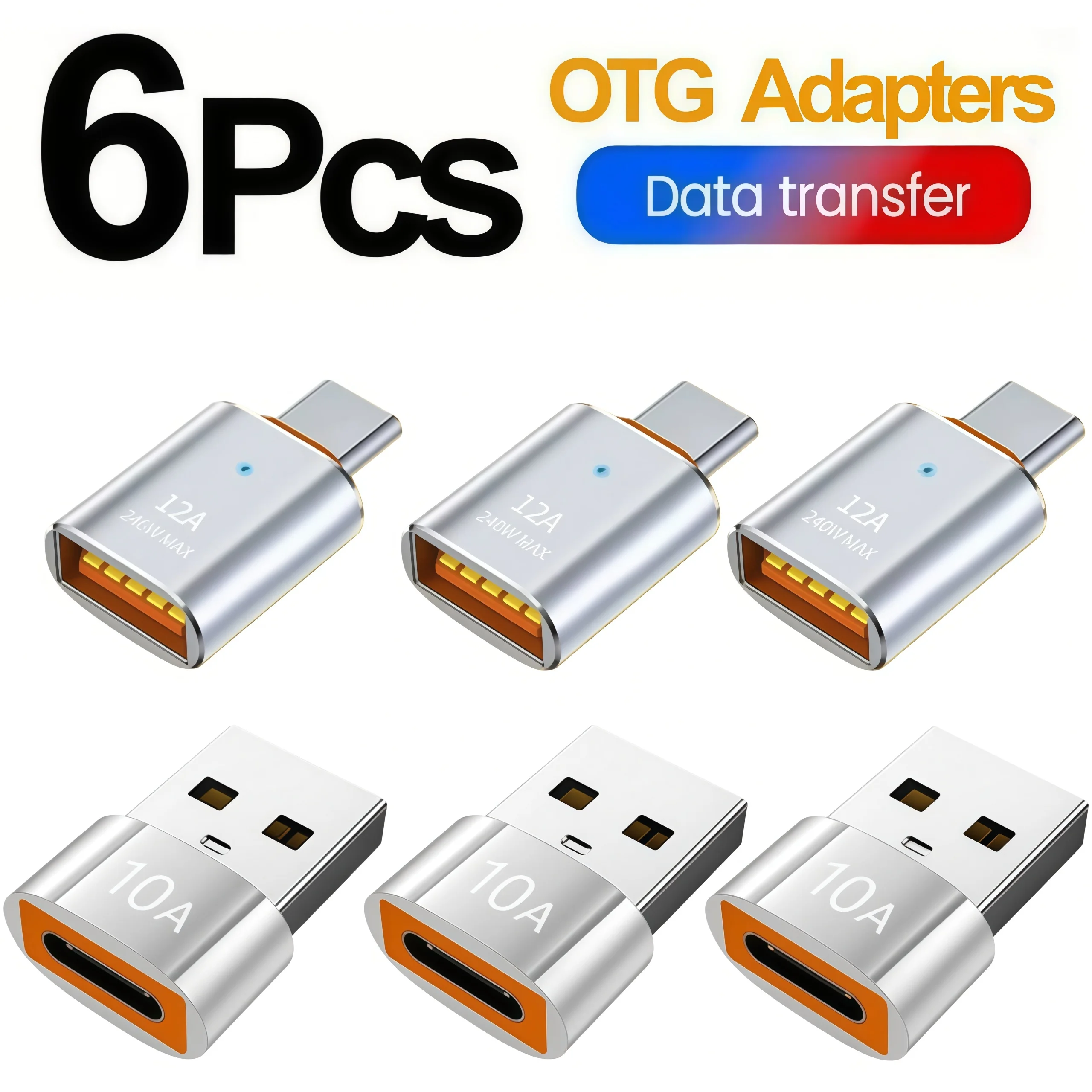 Adapter USB C na USB 10A, z szybkim ładowaniem i transferem danych 480 MB, konwerter USB C Adapter USB C na USB 10A, z szybkim ładowaniem i transferem danych 480 MB, konwerter USB C
