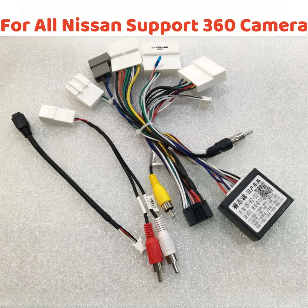 Adapter wiązki przewodów radia samochodowego z systemem Android, z modułem Canbus, do Nissan X-trail, Qashqai…