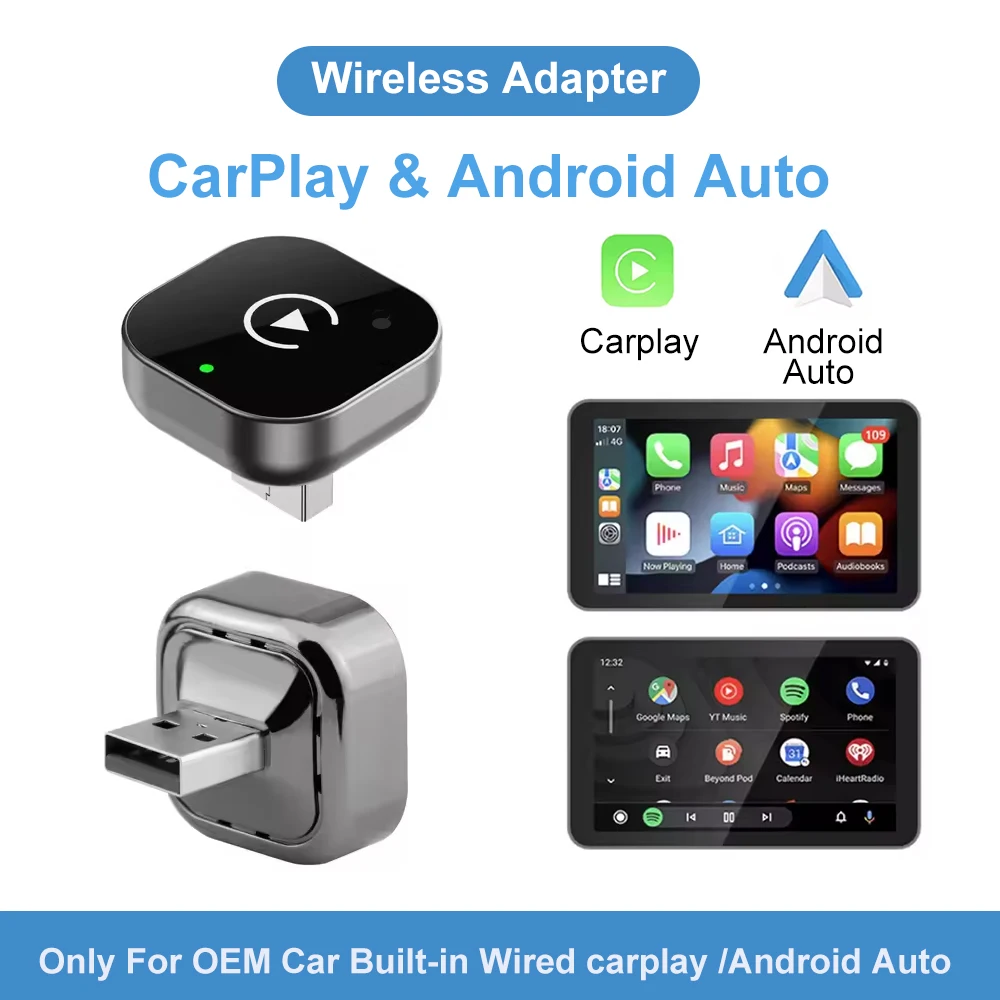 Adapter Wireless CarPlay 2026 2-w-1: Dongle przekształcający przewodowe połączenie na bezprzewodowe dla Apple… Adapter Wireless CarPlay 2026 2-w-1: Dongle przekształcający przewodowe połączenie na bezprzewodowe dla Apple…
