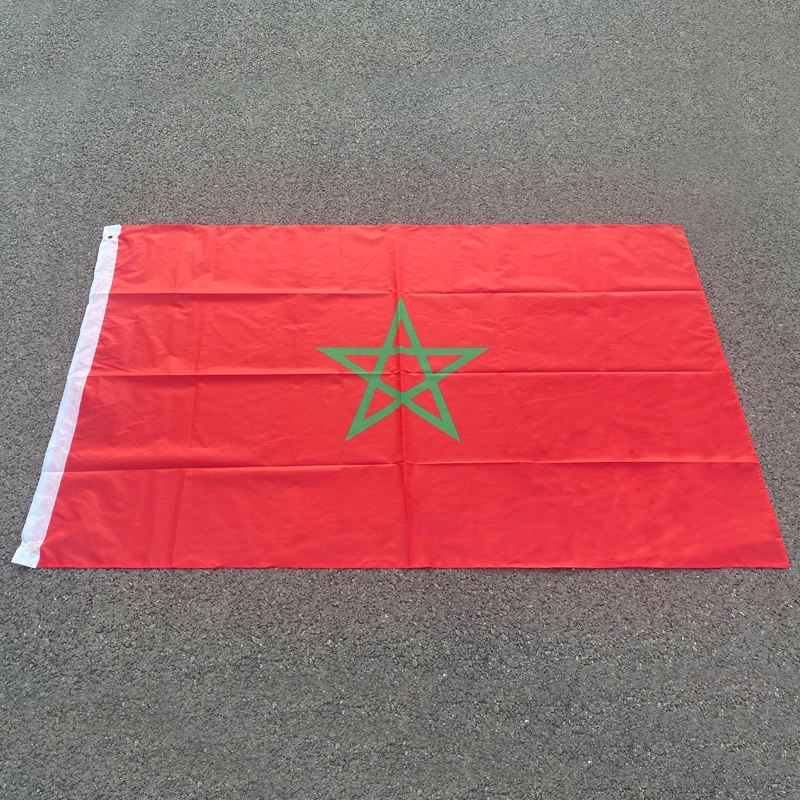aerlxemrbrae 90 * 150 cm Flaga Maroka MA MAR Królestwo poliestrowe drukowanie maro marokański baner maroka aerlxemrbrae 90 * 150 cm Flaga Maroka MA MAR Królestwo poliestrowe drukowanie maro marokański baner maroka
