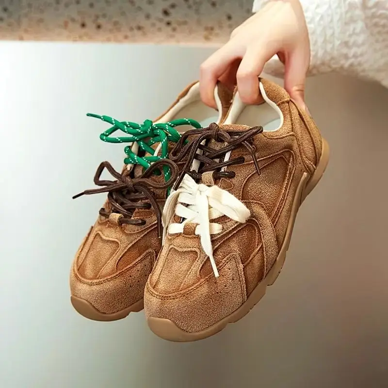 AIYUQI damskie trampki nowe oryginalne skórzane Retro niemieckie buty treningowe damskie zimowe aksamitne… AIYUQI damskie trampki nowe oryginalne skórzane Retro niemieckie buty treningowe damskie zimowe aksamitne…
