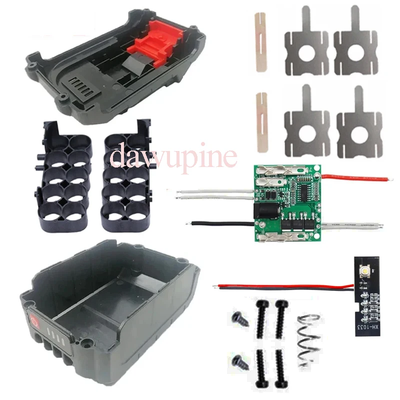 Akcesoria do elektronarzędzi 21V Obudowa akumulatora litowo-jonowego BMS Obudowa ładowania PCBA Elektryczna… Akcesoria do elektronarzędzi 21V Obudowa akumulatora litowo-jonowego BMS Obudowa ładowania PCBA Elektryczna…