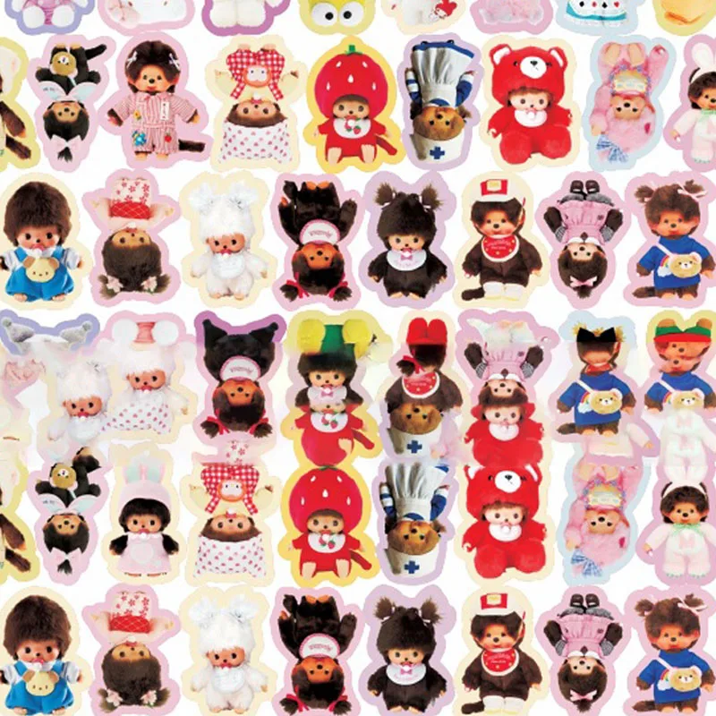 Akcesoria z akrylowymi naszywkami Monchhichi