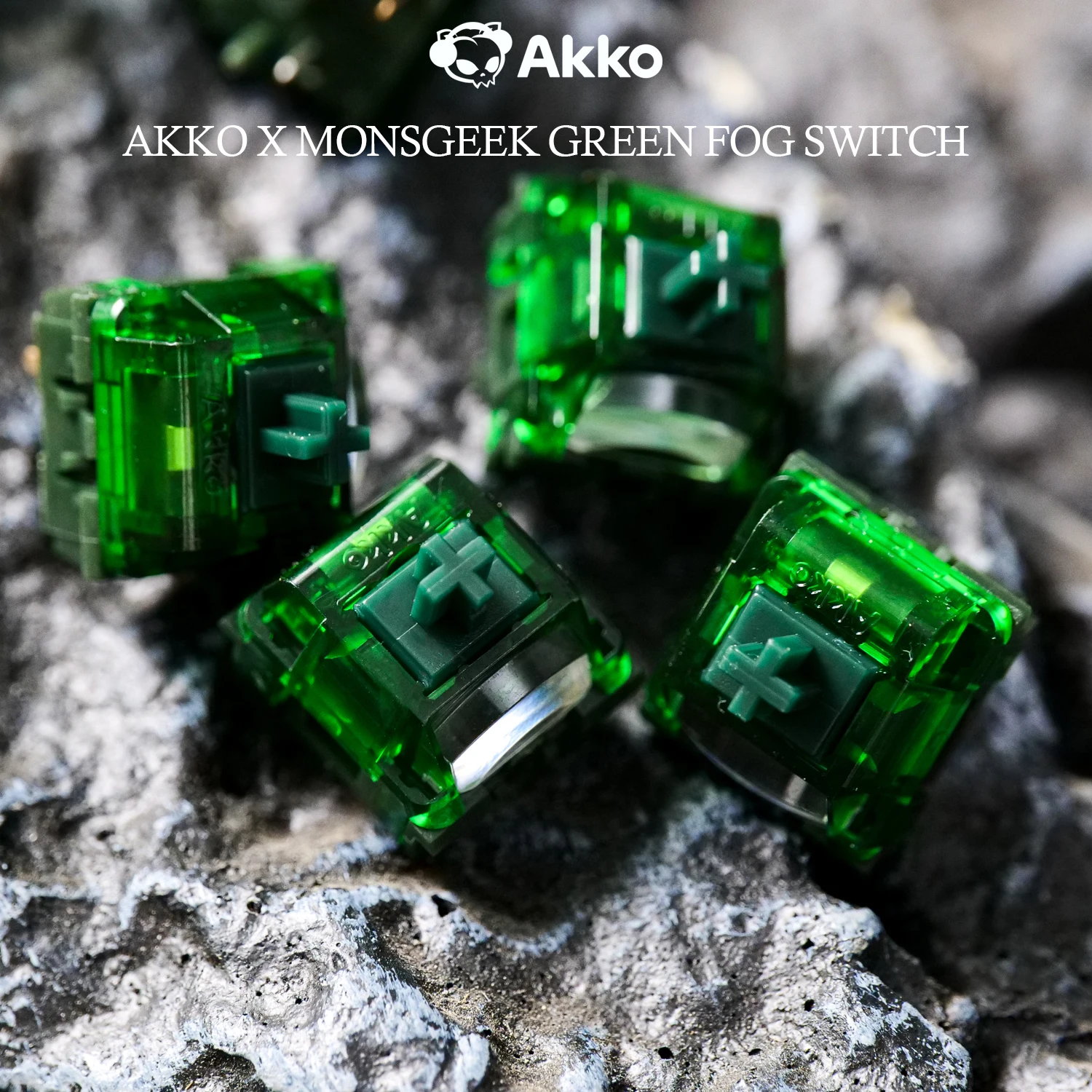 Akko x MonsGeek Green Fog Switches 5 Pins 60gf Heavy Linear Switch Factory Lubed Kompatybilny z klawiaturą…