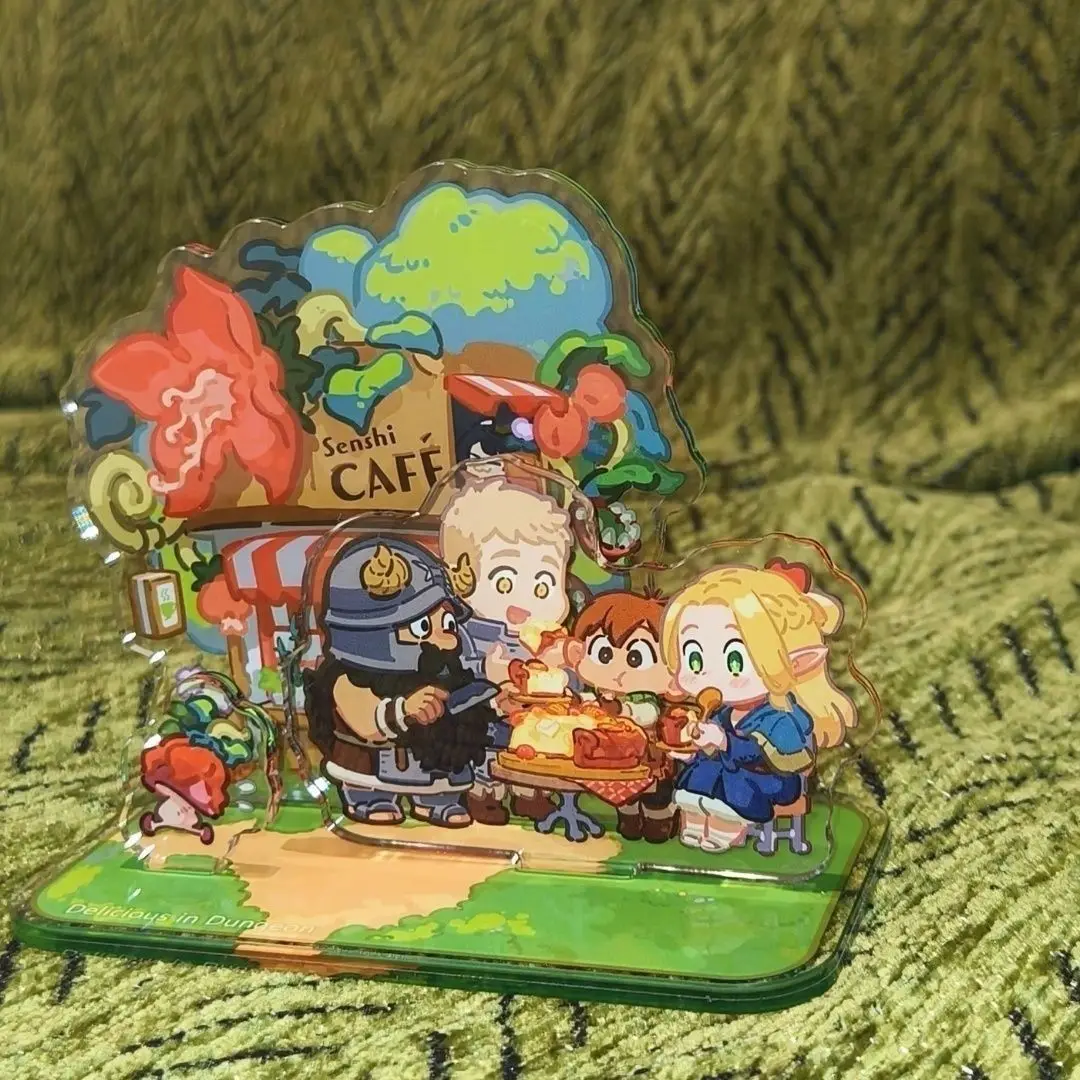 Akrylowy stojak Dungeon Meshi Senshi Cafe Laius Marsilla Figurka Dekoracja Biurka Kolekcja Gadżetów Anime…