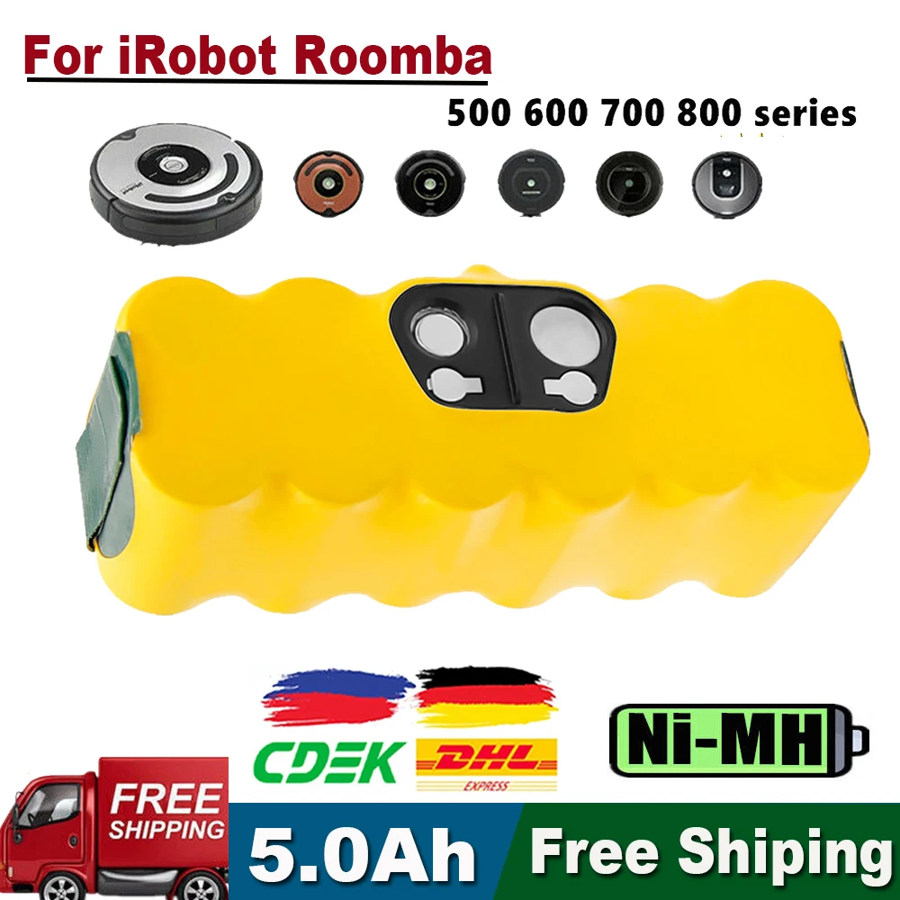 Akumulator 14,4 V do iRobot Roomba 5000 mAh Akumulator do iRobot Roomba 500 600 700 800 900 serii 14,4 V 620…