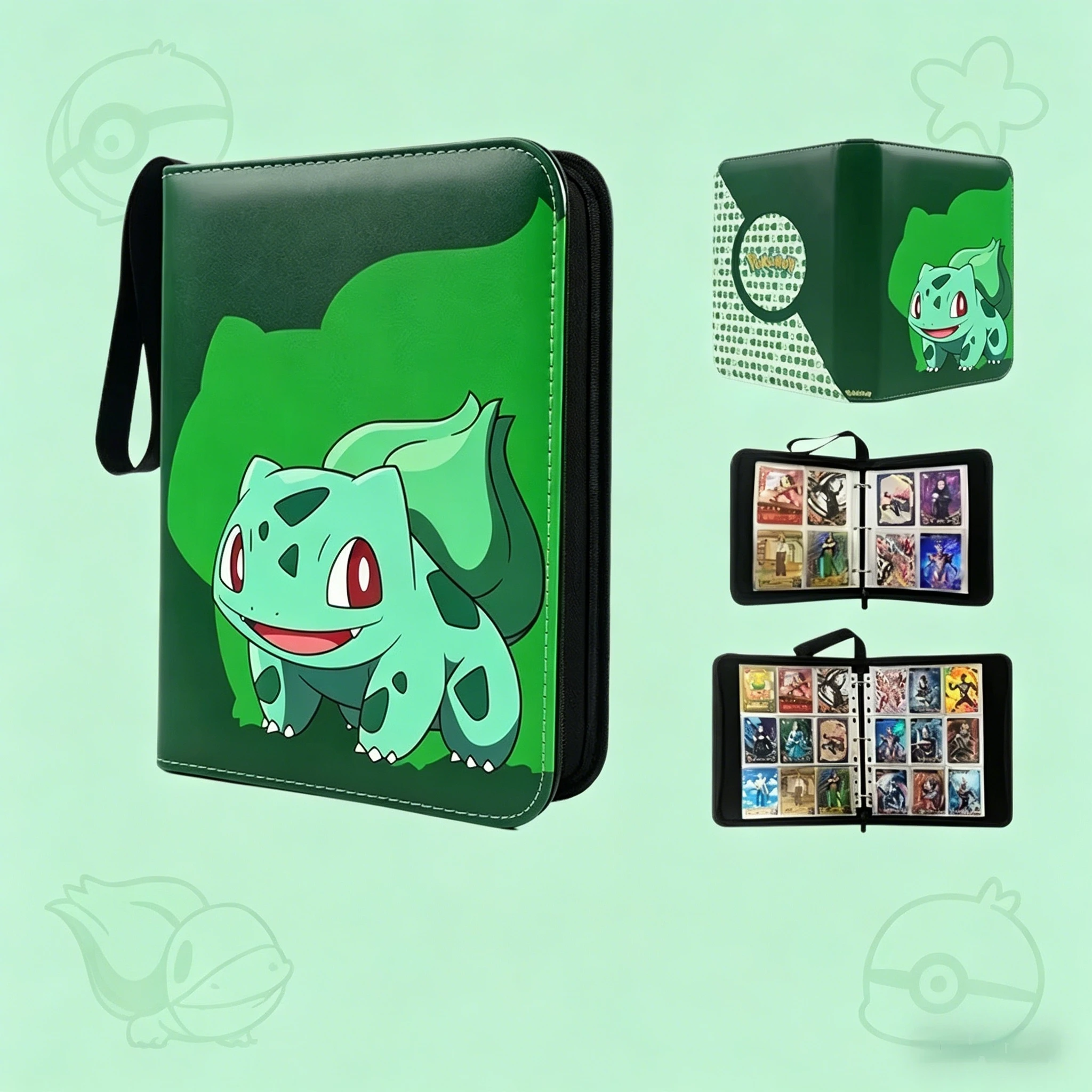 Album na karty Squirtle Bulbasaur, album na zdjęcia anime, segregator na karty kolekcjonerskie, worek do… Album na karty Squirtle Bulbasaur, album na zdjęcia anime, segregator na karty kolekcjonerskie, worek do…