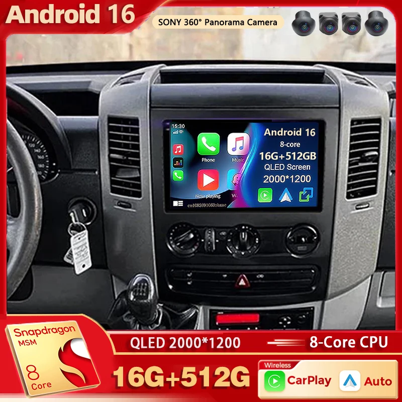 Android 16 dla Benz Sprinter Volkswagen Crafter 2006 – 2016 2K QLED Android Radio samochodowe Multimedialny… Android 16 dla Benz Sprinter Volkswagen Crafter 2006 – 2016 2K QLED Android Radio samochodowe Multimedialny…