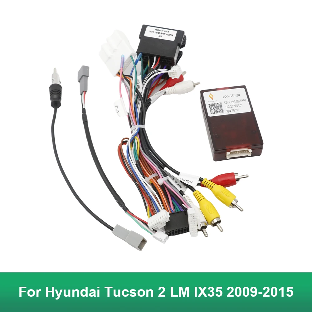 Android Car Radio Canbus Box Decoder HY-SS-04 dla Hyundai Tucson 2 LM IX35 2009-2015 Adapter wiązki przewodów…