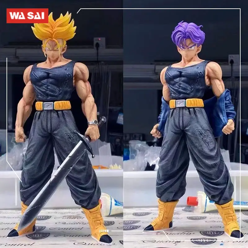 Anime Dragon Ball Trunks rysunek Super Saiyan Future Trunks pcv figurki GK statua zabawki do kolekcjonowania