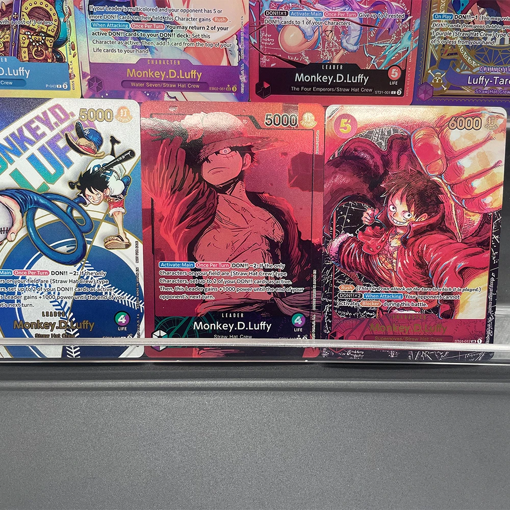 Anime Proxy OPCG Karta Kolekcjonerska Monkey D. Luffy Alt Art Eb02-010 L 25th Collection Eng ST13-003 ST01-012…