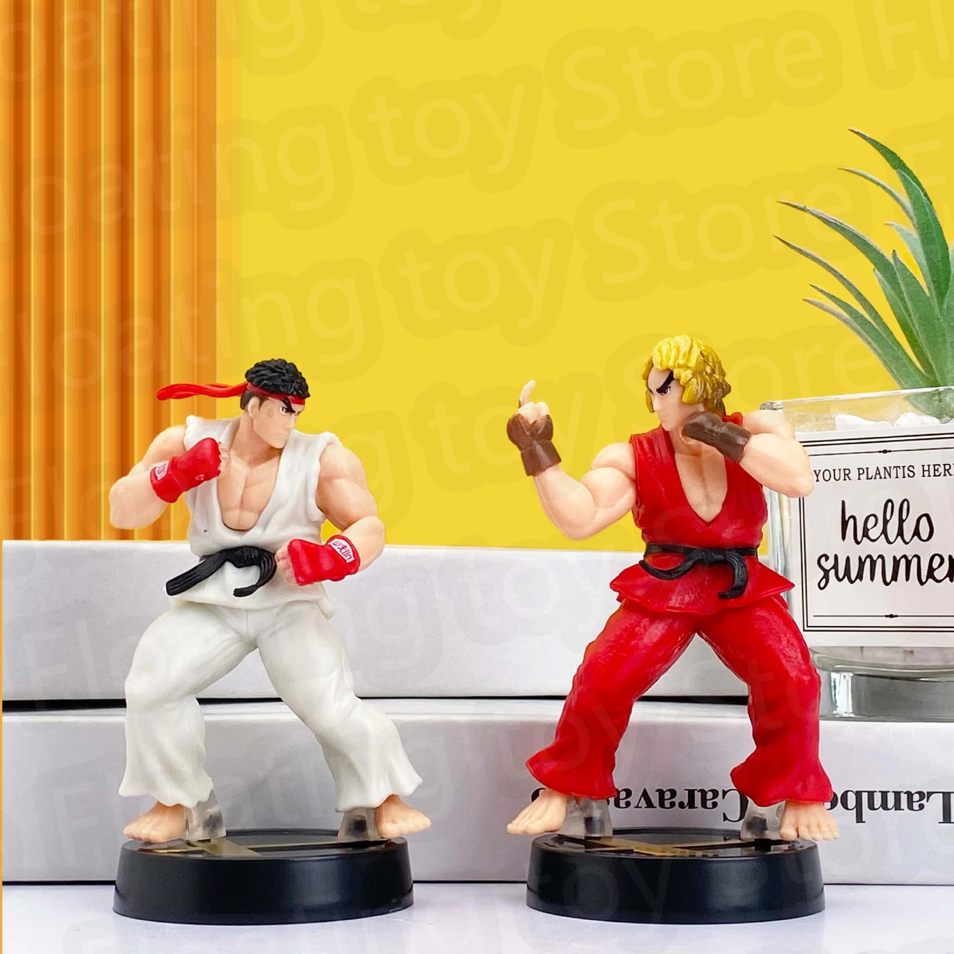 Anime Street Fighter Fighting Game Action Figure Ken Masters Hoshi Ryu PVC Kawaii Toys Dolls Room Decor…
