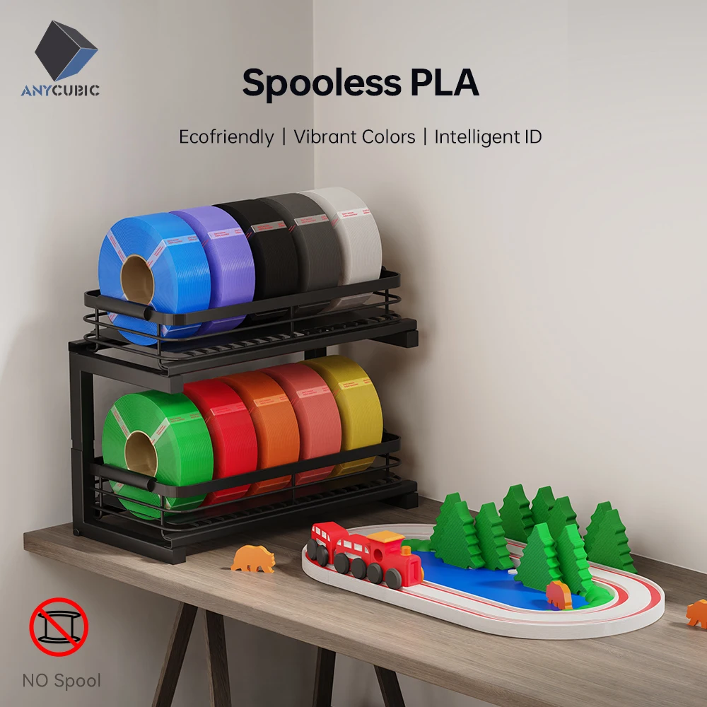 ANYCUBIC 10KG Filament PLA do Drukarek 3D, 1.75mm, Bezszpulowy, Plastikowy Filament Gumowy do Drukarek 3D FDM… ANYCUBIC 10KG Filament PLA do Drukarek 3D, 1.75mm, Bezszpulowy, Plastikowy Filament Gumowy do Drukarek 3D FDM…