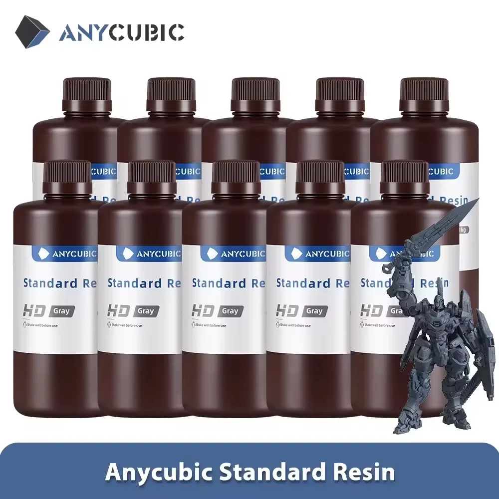 ANYCUBIC 1kg/10kg Standardowa żywica fotopolimerowa w płynie 405nm UV do drukarek 3D, żywica do druku LCD… ANYCUBIC 1kg/10kg Standardowa żywica fotopolimerowa w płynie 405nm UV do drukarek 3D, żywica do druku LCD…
