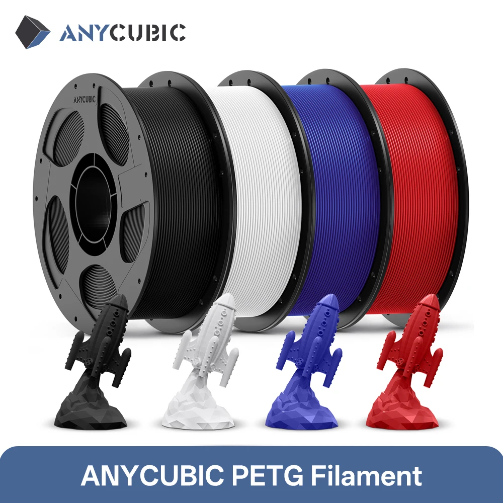 ANYCUBIC 3KG PETG Filament do drukarki 3D 1.75mm PLA Filament do drukarki 3D Kobra FDM Model zabawkowy…