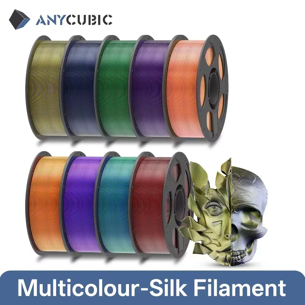 ANYCUBIC Dwukolorowy Filament Jedwabny Tekstura Jedwabna Drukarka 3D FDM Filament PLA Błyszczący Jasny… ANYCUBIC Dwukolorowy Filament Jedwabny Tekstura Jedwabna Drukarka 3D FDM Filament PLA Błyszczący Jasny…