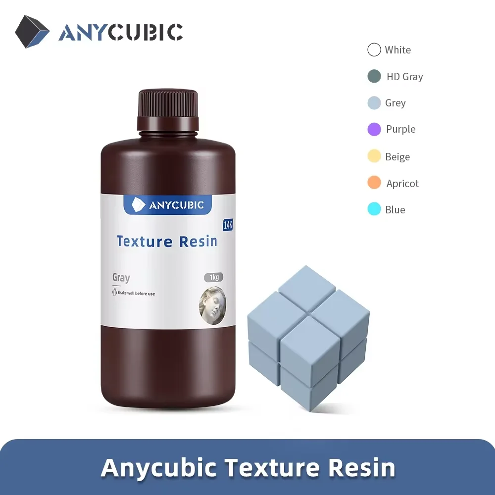 ANYCUBIC Żywica teksturowa 14K precyzyjna żywica UV 405nm do drukarki Photon 3D Fotopolimerowa żywica UV ANYCUBIC Żywica teksturowa 14K precyzyjna żywica UV 405nm do drukarki Photon 3D Fotopolimerowa żywica UV