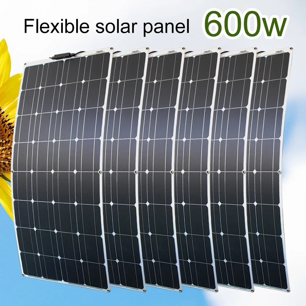 ASUNERGE 12V Elastyczny panel słoneczny 600W 100W 200W 300W 400W 500W Zginany wodoodporny monokrystaliczny… ASUNERGE 12V Elastyczny panel słoneczny 600W 100W 200W 300W 400W 500W Zginany wodoodporny monokrystaliczny…