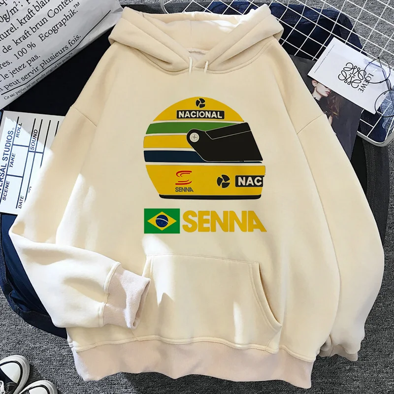 Ayrton Senna Bluzy Męskie z nadrukiem graficznym 202 Męska bluza z kapturem z nadrukiem graficznym Streetwear