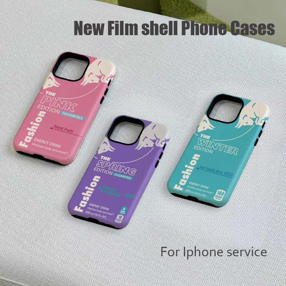 B-bull Fashion Energy design Etui na telefon Luksusowe etui na telefon z folią do iPhone 16e 16 15 14 13 12 11…