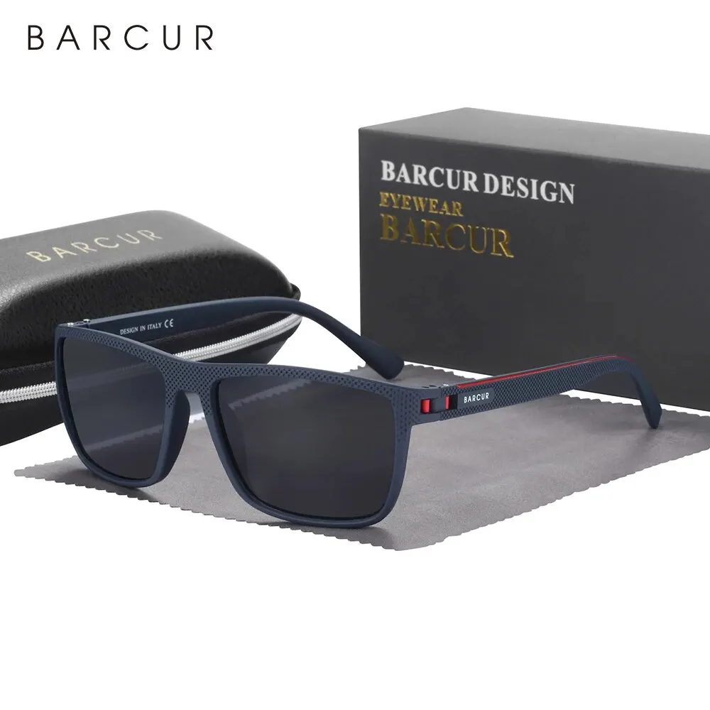 BARCUR Design TR90 sportowe okulary przeciwsłoneczne męskie światło spolaryzowane wagi sportowe okulary… BARCUR Design TR90 sportowe okulary przeciwsłoneczne męskie światło spolaryzowane wagi sportowe okulary…