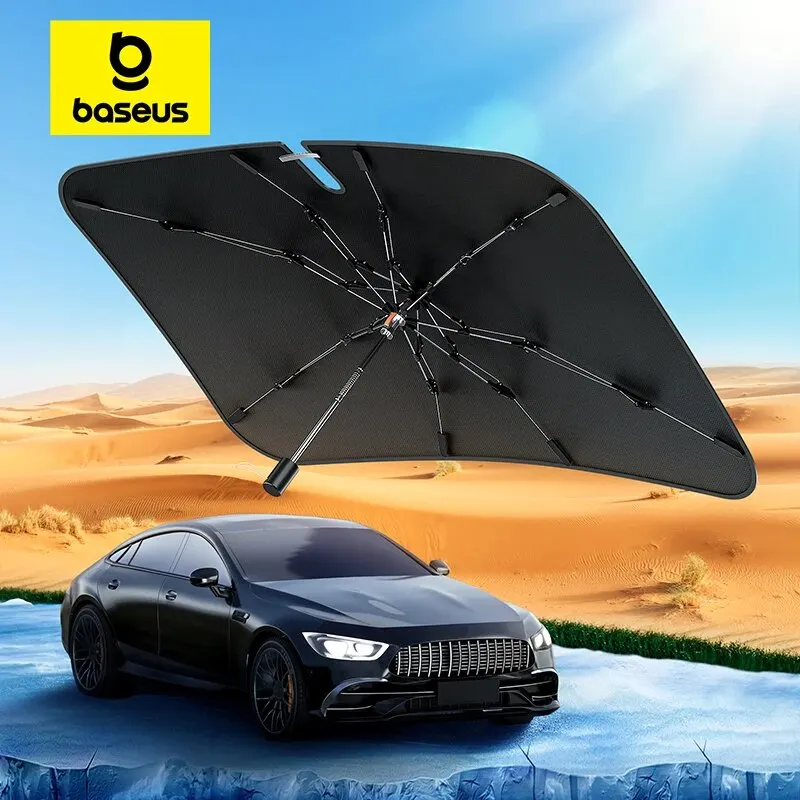 Baseus Parasol przeciwsłoneczny na przednią szybę samochodu z szerokimi obszytymi krawędziami Osłony… Baseus Parasol przeciwsłoneczny na przednią szybę samochodu z szerokimi obszytymi krawędziami Osłony…