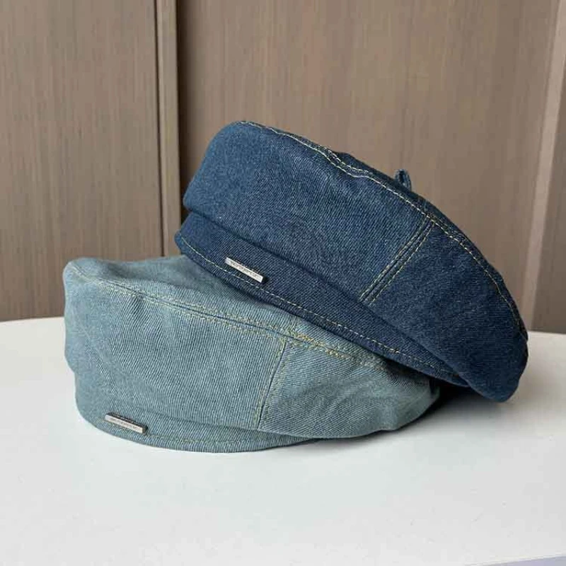 Berety Damskie Kowbojskie Berety Kapelusze Malarskie Letnie Czapki Beanie Retro Ośmiokątne Czapki Damskie… Berety Damskie Kowbojskie Berety Kapelusze Malarskie Letnie Czapki Beanie Retro Ośmiokątne Czapki Damskie…