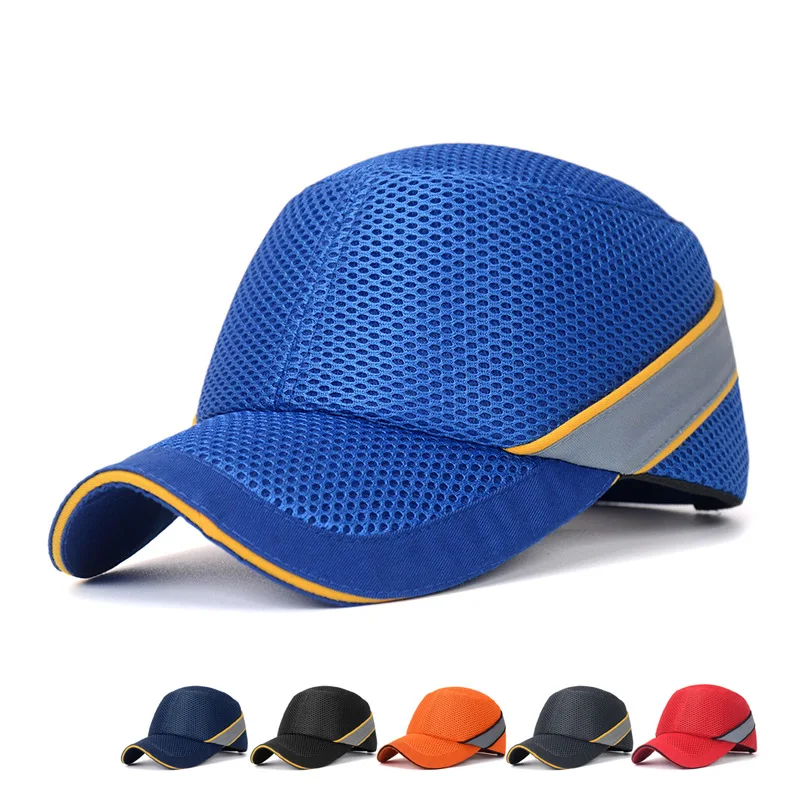 Bezpieczeństwo pracy kask czapka bejsbolówka styl szmatka z siateczki hi-viz kask antykolizyjny kask ochrona…