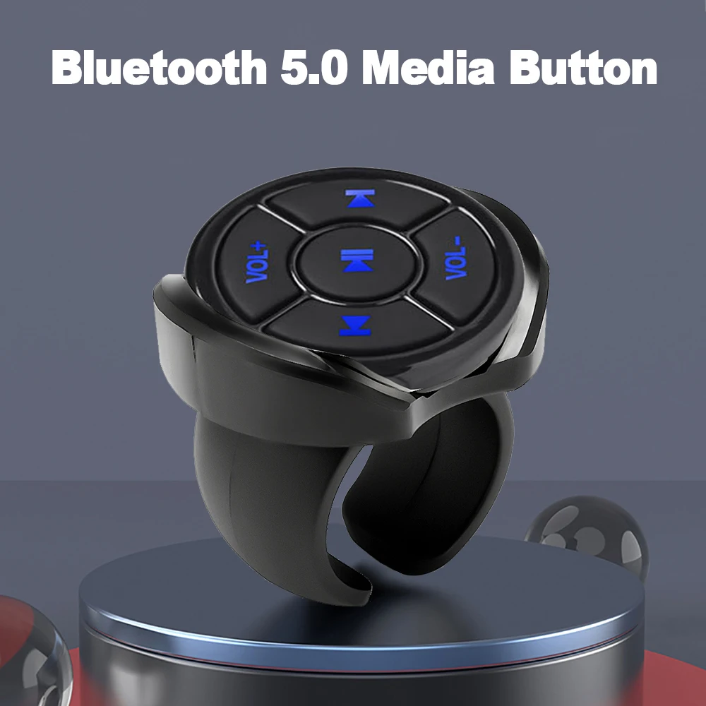 Bezprzewodowy pilot Bluetooth 5.0 Przycisk multimedialny Samochód Motocykl Rower Kierownica Odtwarzanie muzyki… Bezprzewodowy pilot Bluetooth 5.0 Przycisk multimedialny Samochód Motocykl Rower Kierownica Odtwarzanie muzyki…
