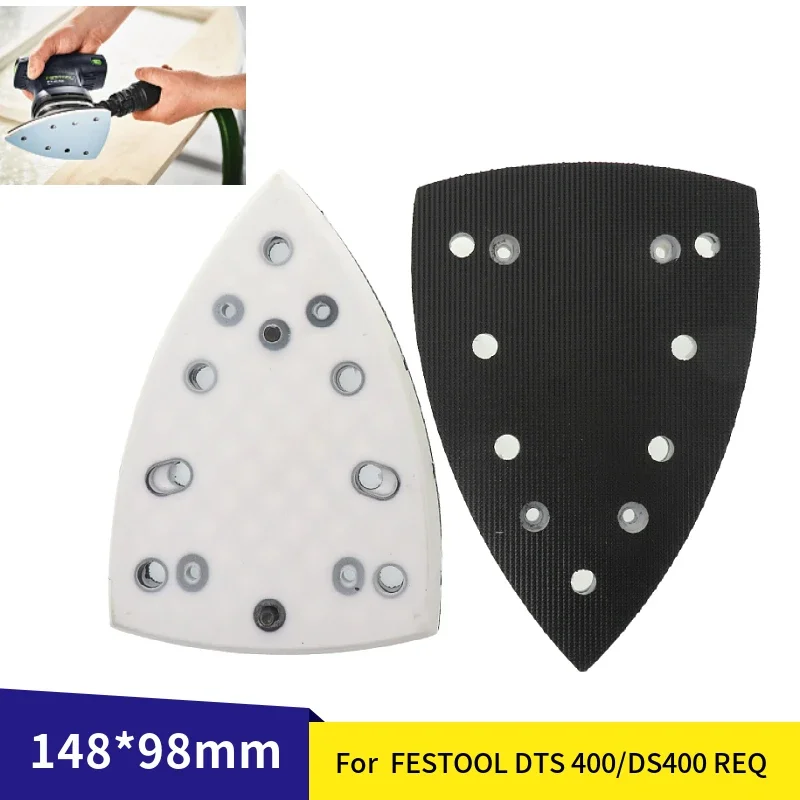 Bezpyłowa podkładka szlifierska 148x98mm do tarcz szlifierskich z pętlą hakową, wymień szlifierkę FESTOOL DTS…