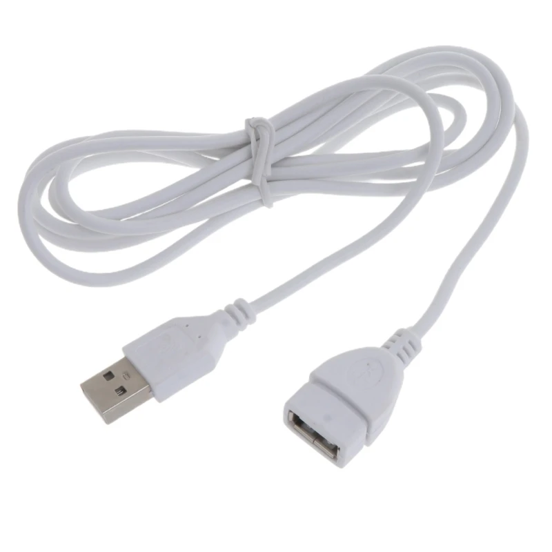 Biały przedłużacz kabla USB Przedłużacz męski na żeński 1,5 stóp Biały przedłużacz kabla USB Przedłużacz męski na żeński 1,5 stóp