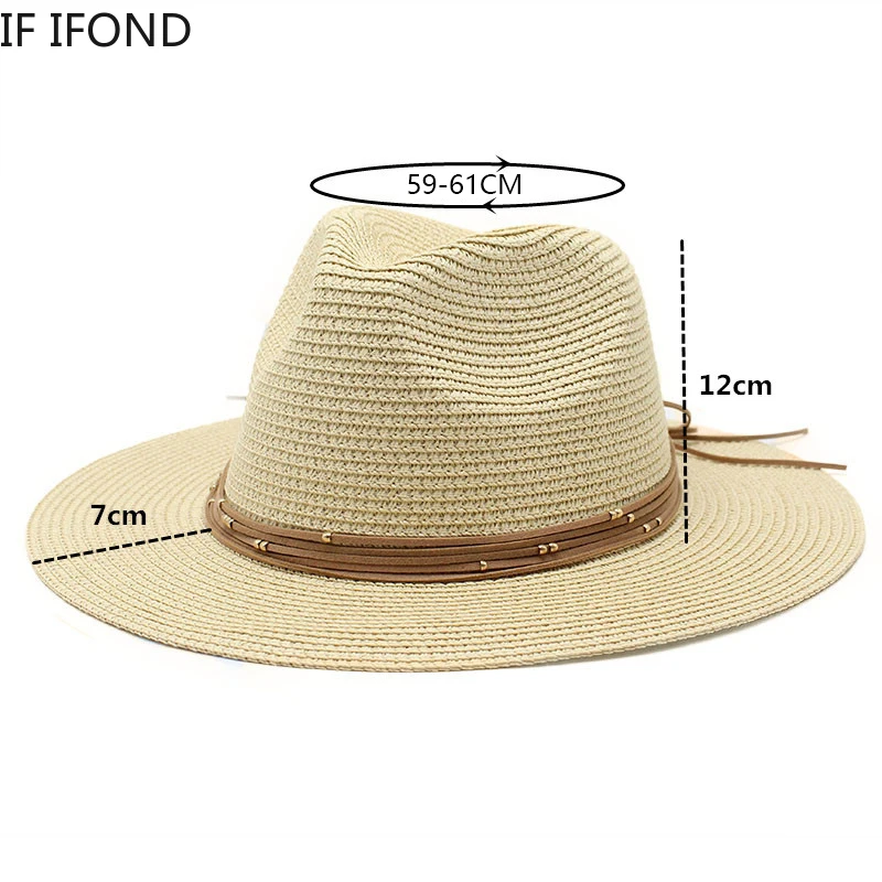 Big Size 60CM nowa słomiana czapka 7cm rondo lato chłodzenie kapelusz przeciwsłoneczny na plażę impreza… Big Size 60CM nowa słomiana czapka 7cm rondo lato chłodzenie kapelusz przeciwsłoneczny na plażę impreza…