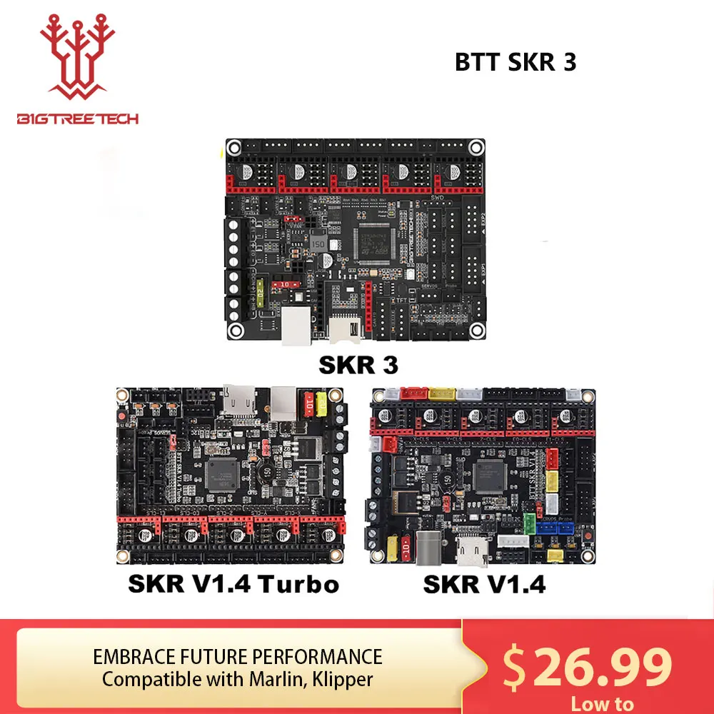 BIGTREETECH SKR V1.4 Turbo BTT SKR 3 Motherboard 3D Printer Parts MKS GEN TMC2209 TMC2208 Ender3 V2 Upgrade… BIGTREETECH SKR V1.4 Turbo BTT SKR 3 Motherboard 3D Printer Parts MKS GEN TMC2209 TMC2208 Ender3 V2 Upgrade…