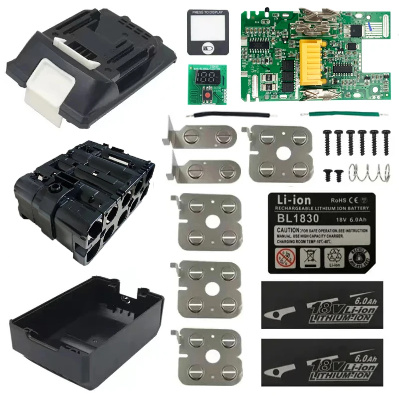 BL1830 obudowa baterii litowo-jonowej płytka zabezpieczająca przed ładowaniem PCB cyfrowy wskaźnik LED dla…