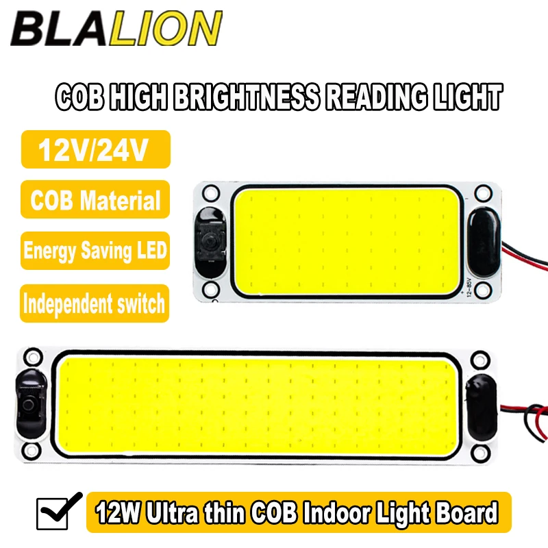 BLALION LED 12-24V Oświetlenie wnętrza samochodu Listwa do czytania Światło wewnętrzne Lampa sufitowa z… BLALION LED 12-24V Oświetlenie wnętrza samochodu Listwa do czytania Światło wewnętrzne Lampa sufitowa z…