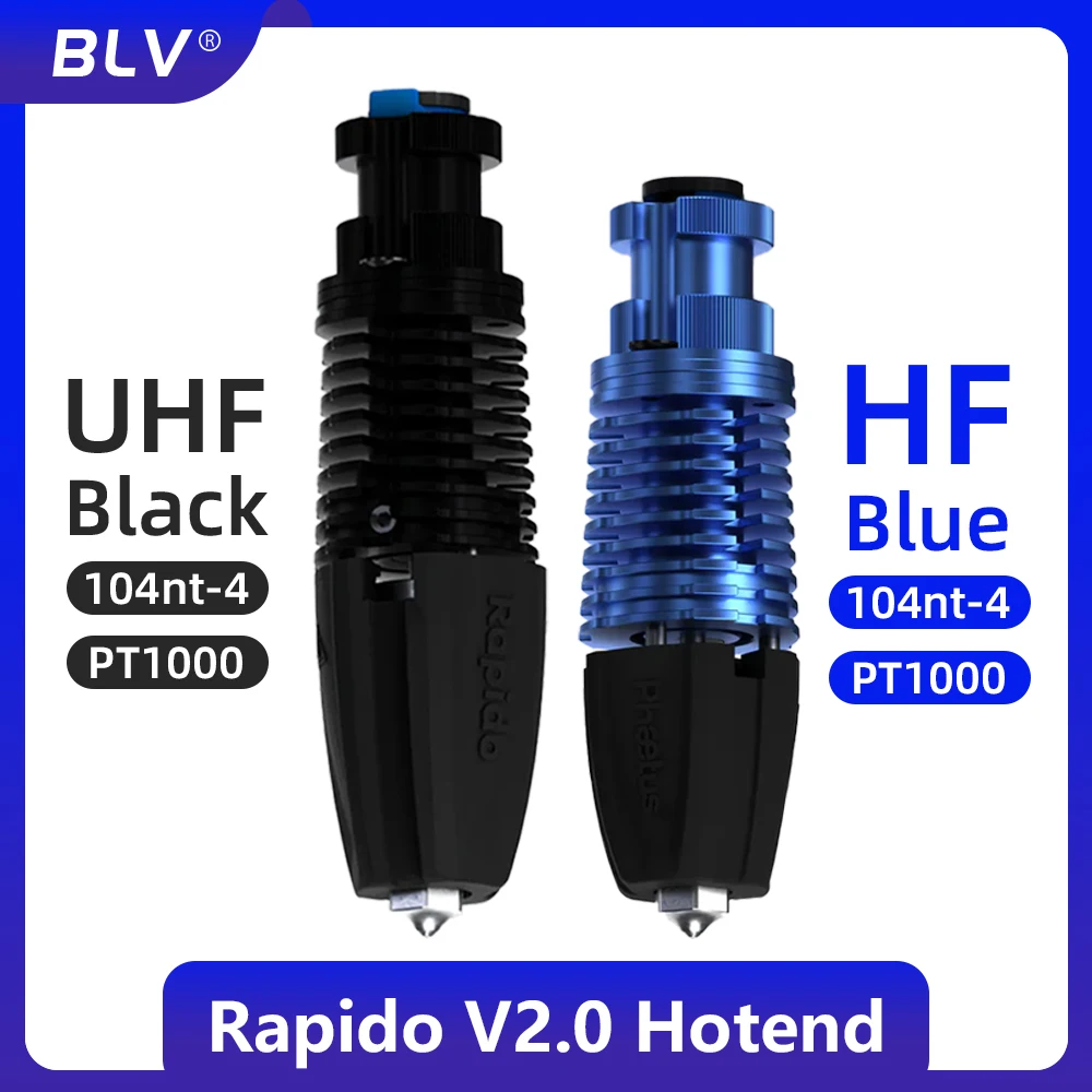 BLV ® RAPIDO V2 RAPIDO HOTEND 2 High Flow MAX 115W do ekstrudera VORON DDE DDB Ender3 V2 CR10 V3 MK3S BLV ® RAPIDO V2 RAPIDO HOTEND 2 High Flow MAX 115W do ekstrudera VORON DDE DDB Ender3 V2 CR10 V3 MK3S