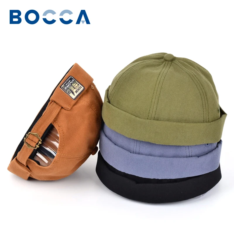 Bocca Vintage Docker Cap Brimless Hat Skullcap Retro Cotton Adjustable Soild Color Summer Autumn Spring Hip… Bocca Vintage Docker Cap Brimless Hat Skullcap Retro Cotton Adjustable Soild Color Summer Autumn Spring Hip…