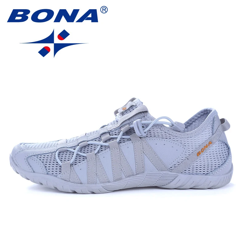 BONA Nowe Popularne Męskie Buty do Biegania Sznurowane Sportowe Buty Outdoorowe do Chodzenia i Joggingu…