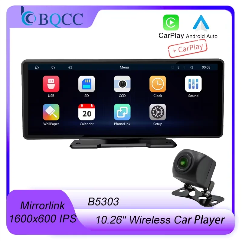 BQCC 10.26″ MP5 IPS Ekran Odtwarzacz samochodowy Mirrorlink BT FM Radio USB Wyjście audio Bezprzewodowy… BQCC 10.26″ MP5 IPS Ekran Odtwarzacz samochodowy Mirrorlink BT FM Radio USB Wyjście audio Bezprzewodowy…