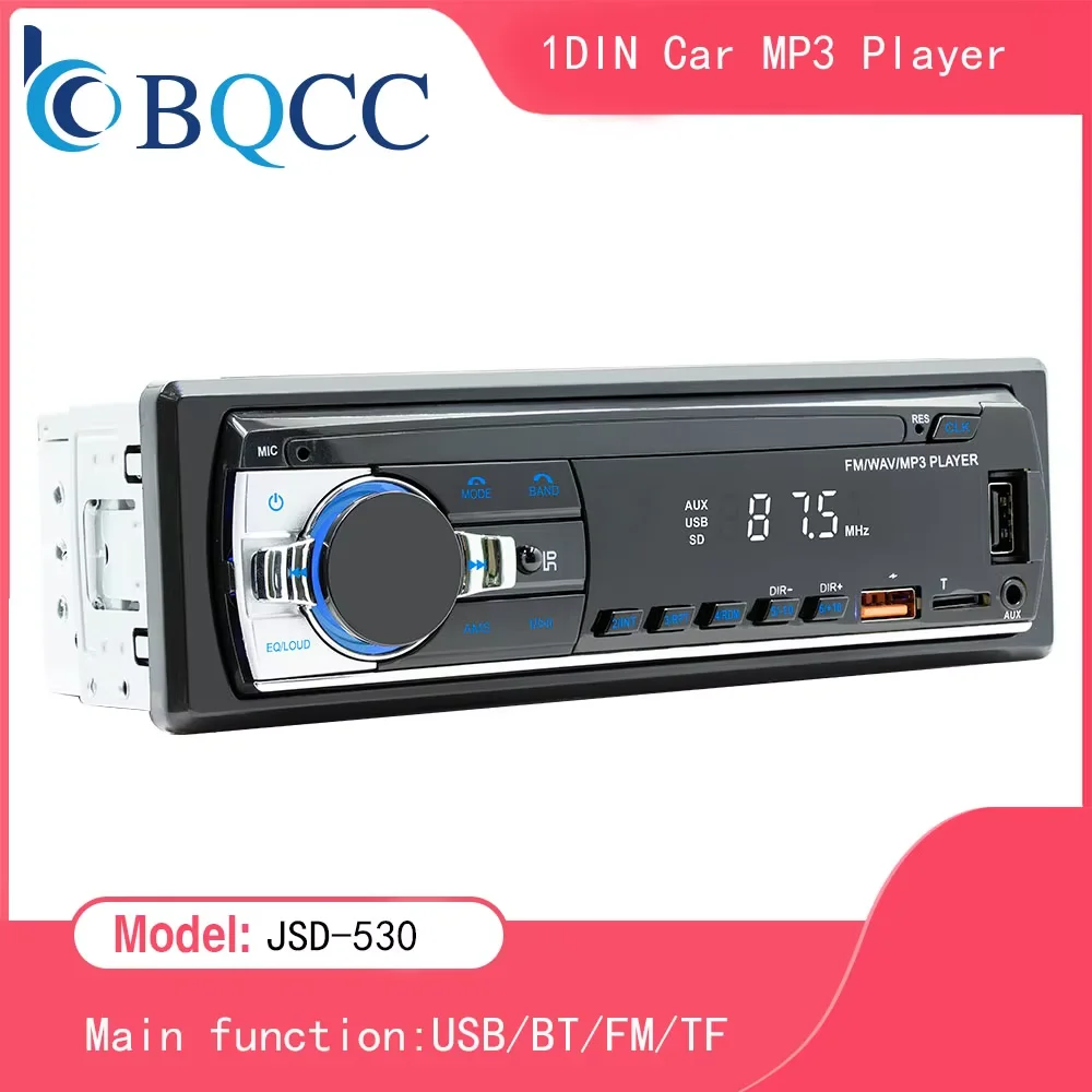 BQCC Radio samochodowe Stereo Odtwarzacz Cyfrowy Bluetooth MP3 Odtwarzacz JSD-530 520 60Wx4 FM Audio Stereo… BQCC Radio samochodowe Stereo Odtwarzacz Cyfrowy Bluetooth MP3 Odtwarzacz JSD-530 520 60Wx4 FM Audio Stereo…