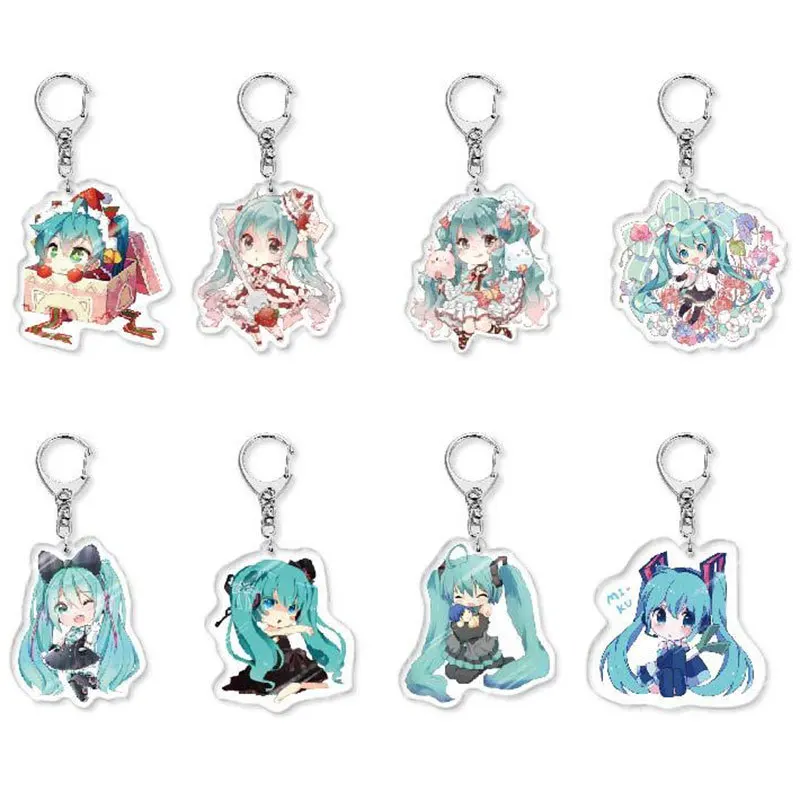 Breloczek akrylowy Hatsune Miku, biżuteria, produkty związane z animacją, zawieszka do torby z idolem… Breloczek akrylowy Hatsune Miku, biżuteria, produkty związane z animacją, zawieszka do torby z idolem…